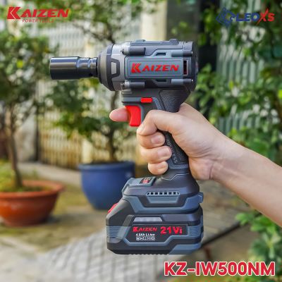 MÁY SIẾT BULONG KZ-IW500NM MOTOR KHÔNG CHỔI THAN CHÂN PIN M21 LỰC SIẾT 500NM CHO SỬA XE LẮP ĐẶT