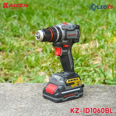 MÁY KHOAN PIN 3 CHỨC NĂNG 10MM KAIZEN MOTOR KHÔNG CHỔI THAN CHÂN PIN PHỔ THÔNG M21