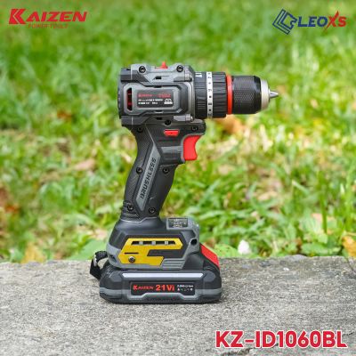 MÁY KHOAN PIN 3 CHỨC NĂNG 10MM KAIZEN MOTOR KHÔNG CHỔI THAN CHÂN PIN PHỔ THÔNG M21