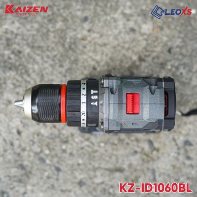 MÁY KHOAN PIN 3 CHỨC NĂNG 10MM KAIZEN MOTOR KHÔNG CHỔI THAN CHÂN PIN PHỔ THÔNG M21