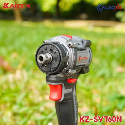MÁY SIẾT VÍT TRƯỢT KAIZEN MOTOR KHÔNG CHỔI THAN CHÂN PIN PHỔ THÔNG ĐẦU KẸP THÁO RỜI LINH HOẠT