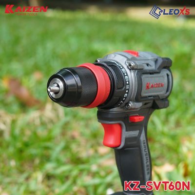 MÁY SIẾT VÍT TRƯỢT KAIZEN MOTOR KHÔNG CHỔI THAN CHÂN PIN PHỔ THÔNG ĐẦU KẸP THÁO RỜI LINH HOẠT