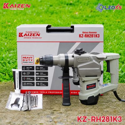 MÁY KHOAN ĐỤC BÊ TÔNG KAIZEN 2 CHỨC NĂNG KHOAN 28MM ĐỤC 14MM KZ-RH281K3 CHÂN PIN M21