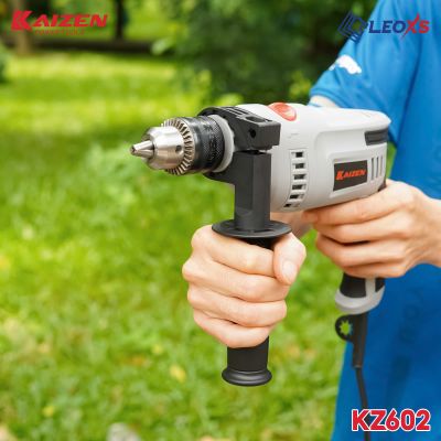 Máy Khoan Điện Đầu 13mm Kaizen Mã KZ-602 3 Chức Năng Khoan, Bắt Vít và Khoan Bê Tông