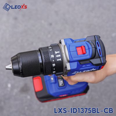 MÁY KHOAN ĐỘNG LỰC LEO 3 CHỨC NĂNG 13MM LXS-ID1375BL KHÔNG CHỔI THAN | CHÂN PIN PHỔ THÔNG M21