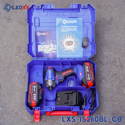 MÁY SIẾT VÍT LEO LXS-IS260BL KHÔNG CHỔI THAN, CHÂN PIN M21