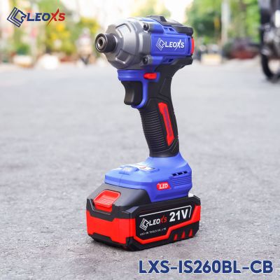 MÁY SIẾT VÍT LEO LXS-IS260BL KHÔNG CHỔI THAN, CHÂN PIN M21