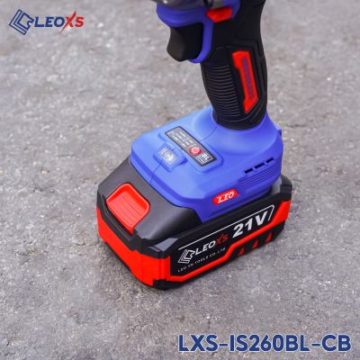 MÁY SIẾT VÍT LEO LXS-IS260BL KHÔNG CHỔI THAN, CHÂN PIN M21