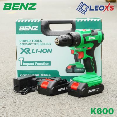 MÁY KHOAN PIN 3 CHỨC NĂNG BENZ K600 TRỌN BỘ PIN SẠC CHUYÊN KHOAN TƯỜNG, SẮT, GỖ, BẮT VÍT