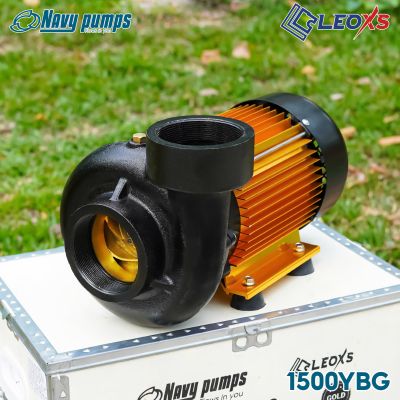 MÁY BƠM NƯỚC NAVY CHUYÊN LƯU LƯỢNG-THÂN NHÔM SƠN MẠ VÀNG 1500YBG ỐNG 90/90