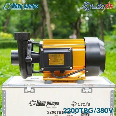 MÁY BƠM NƯỚC NAVY CHUYÊN ĐẨY CAO, ĐẨY XA THÂN SƠN MẠ VÀNG 2200TBG ĐIỆN 380V