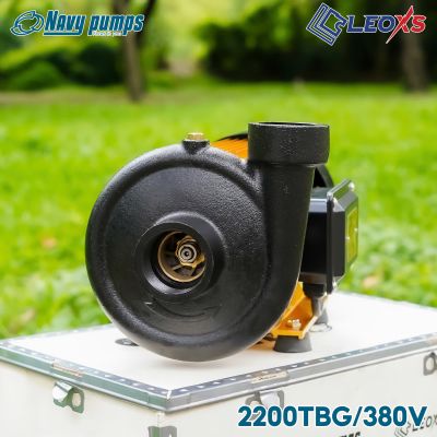 MÁY BƠM NƯỚC NAVY CHUYÊN ĐẨY CAO, ĐẨY XA THÂN SƠN MẠ VÀNG 2200TBG ĐIỆN 380V
