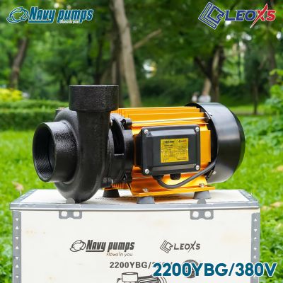 MÁY BƠM NƯỚC NAVY CHUYÊN LƯU LƯỢNG THÂN SƠN MẠ VÀNG 2200YBG ĐIỆN 380V