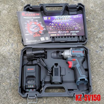 Máy siết vít cầm tay Kaizen lực siết 150Nm 3 cấp chỉnh lực pin 16V cò điều tốc chuyên cho lắp đặt SV150