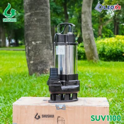 MÁY BƠM CHÌM INOX NƯỚC THẢI SHUSHUI CÔNG SUẤT 1100W SUV1100 - BƠM CHÌM NƯỚC THẢI 1,5 HP
