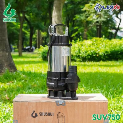 MÁY BƠM CHÌM INOX NƯỚC THẢI SHUSHUI CÔNG SUẤT 750W SUV750 - BƠM CHÌM NƯỚC THẢI 1 HP