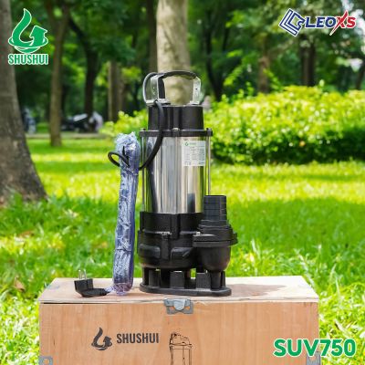 MÁY BƠM CHÌM INOX NƯỚC THẢI SHUSHUI CÔNG SUẤT 750W SUV750 - BƠM CHÌM NƯỚC THẢI 1 HP
