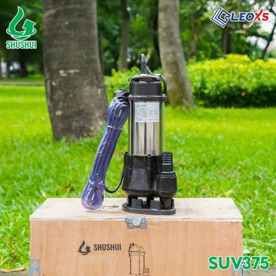 MÁY BƠM CHÌM INOX CHUYÊN NƯỚC THẢI SHUSHUI CÔNG SUẤT 375W SUV375 - MÁY BƠM CHÌM 0.5 HP
