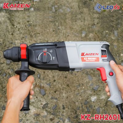 KHOAN CHUYÊN 3 CHỨC NĂNG KAIZEN CHUYÊN KHOAN ĐỤC BÊ TÔNG TƯỜNG MŨI 26MM CÔNG SUẤT 1010W MÃ RH2601