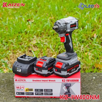 MÁY SIẾT BULONG KZ-IW400NM MOTOR KHÔNG CHỔI THAN CHÂN PIN M21 LỰC SIẾT 400NM THẾ HỆ MỚI