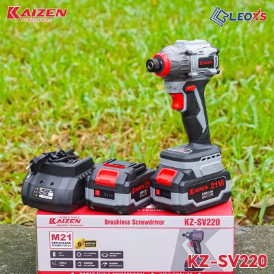 MÁY SIẾT VÍT PIN CẦM TAY KAIZEN SIÊU ĐA NĂNG SV220 CHÂN PIN PHỔ THÔNG ĐỘNG CƠ KHÔNG CHỔI THAN
