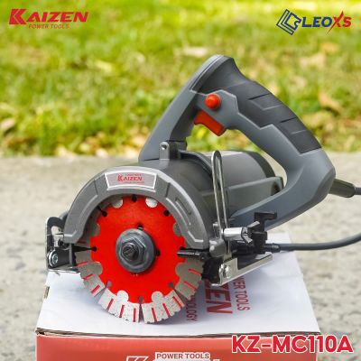MÁY CẮT GẠCH ĐÁ CẦM TAY 110MM 1600W KAIZEN MC110A - CẮT ƯỚT GIẢM BỤI, THẨM MỸ