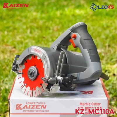MÁY CẮT GẠCH ĐÁ CẦM TAY 110MM 1600W KAIZEN MC110A - CẮT ƯỚT GIẢM BỤI, THẨM MỸ