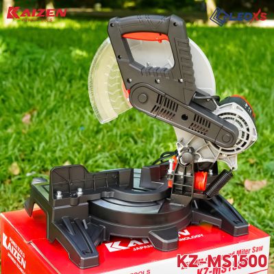 MÁY CẮT NHÔM DÂY CUROA LƯỠI 255MM MỚI HIỆU KAIZEN MÃ KZ-MS1500 CÔNG SUẤT 1500W