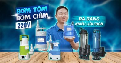 MÁY BƠM TÕM NAVY, BƠM CHÌM NƯỚC THẢI  220V ĐA NĂNG NAVY, HTC ĐA DẠNG, NHIỀU LỰA CHỌN